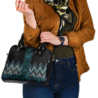 Paua Shell Aotearoa Mangopare Kowhaiwhai and Niho Taniwha Shoulder Handbag Maori New Zealand LT14 - Polynesian Pride