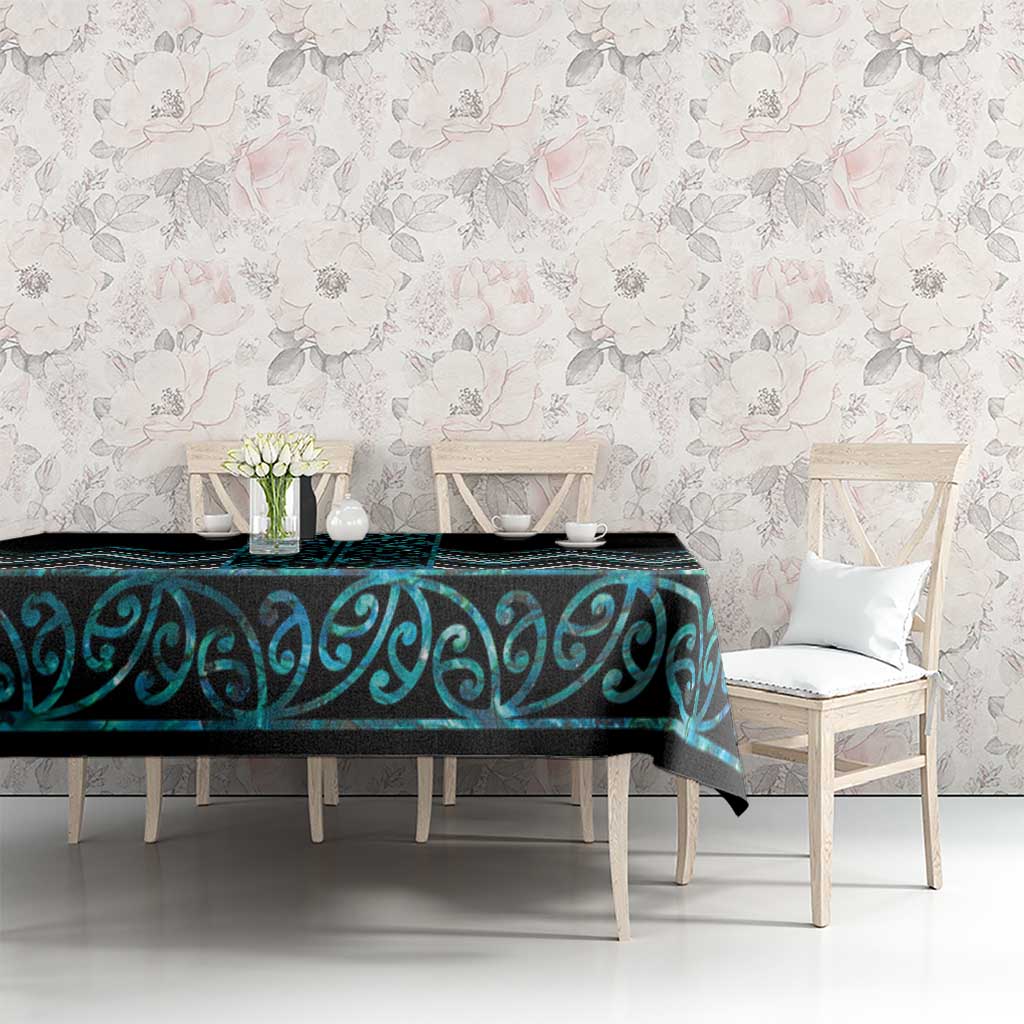Paua Shell Aotearoa Mangopare Kowhaiwhai and Niho Taniwha Tablecloth Maori New Zealand LT14 - Polynesian Pride