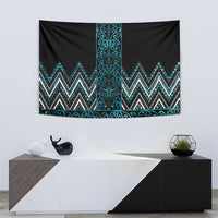 Paua Shell Aotearoa Mangopare Kowhaiwhai and Niho Taniwha Tapestry Maori New Zealand LT14 - Polynesian Pride