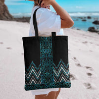 Paua Shell Aotearoa Mangopare Kowhaiwhai Niho Taniwha Tote Bag Maori New Zealand LT14 - Polynesian Pride