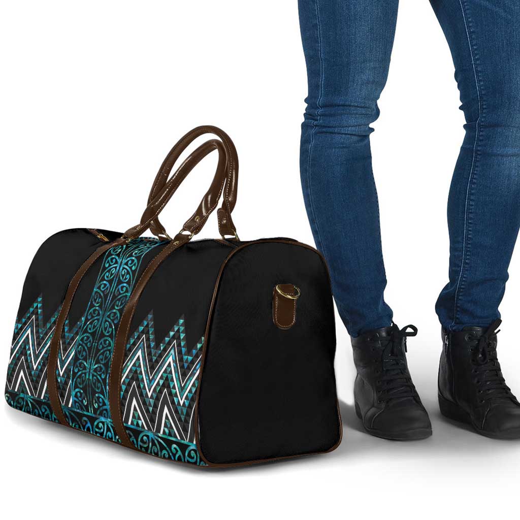 Paua Shell Aotearoa Mangopare Kowhaiwhai Niho Taniwha Travel Bag Maori New Zealand LT14 - Polynesian Pride