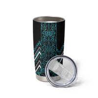 Paua Shell Aotearoa Mangopare Kowhaiwhai and Niho Taniwha Tumbler Cup Maori New Zealand LT14 - Polynesian Pride