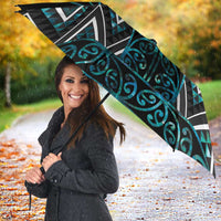 Paua Shell Aotearoa Mangopare Kowhaiwhai Niho Taniwha Umbrella Maori New Zealand LT14 - Polynesian Pride