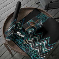 Paua Shell Aotearoa Mangopare Kowhaiwhai and Niho Taniwha Wrapping Paper Maori New Zealand LT14 - Polynesian Pride