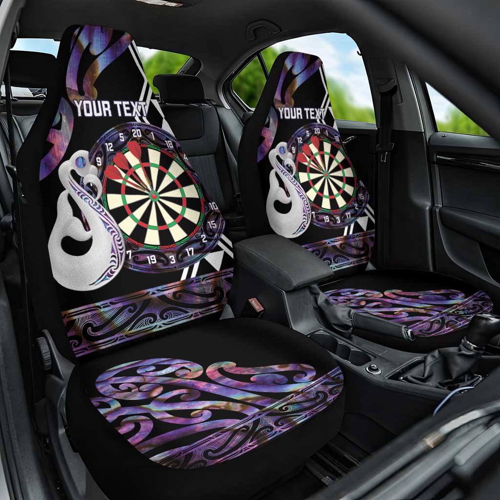 Personalised New Zealand Darts Car Seat Cover Ngutukaka Manaia Taniko Luxury Purple LT14 One Size Purple - Polynesian Pride