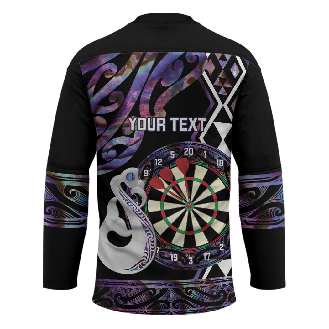 Personalised New Zealand Darts Hockey Jersey Ngutukaka Manaia Taniko Luxury Purple LT14 - Polynesian Pride