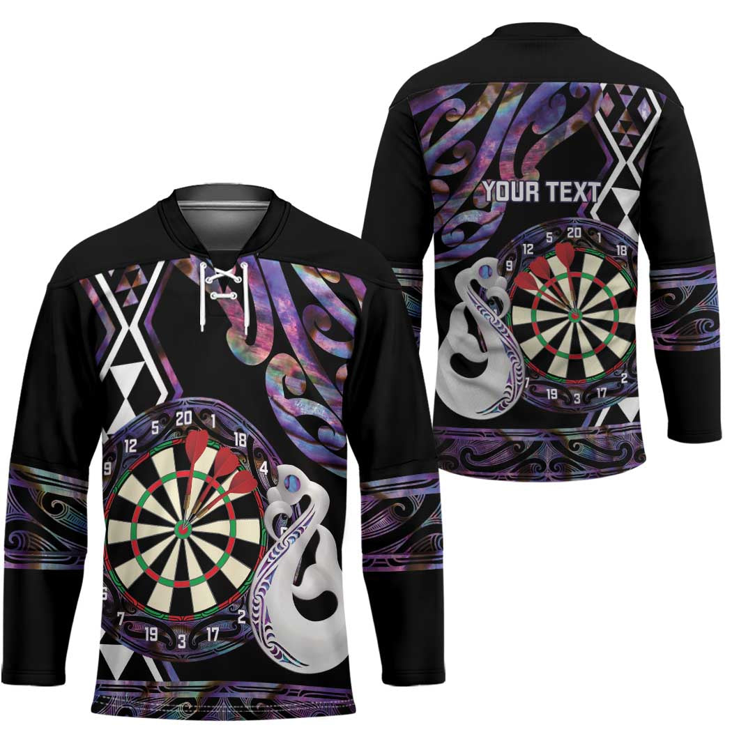 Personalised New Zealand Darts Hockey Jersey Ngutukaka Manaia Taniko Luxury Purple LT14 - Polynesian Pride