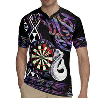 Personalised New Zealand Darts Rugby Jersey Ngutukaka Manaia Taniko Luxury Purple LT14 - Polynesian Pride