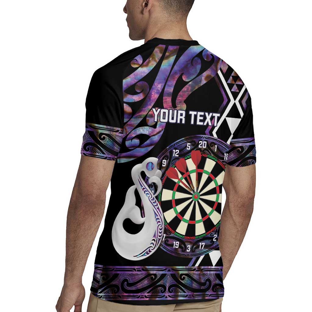 Personalised New Zealand Darts Rugby Jersey Ngutukaka Manaia Taniko Luxury Purple LT14 - Polynesian Pride