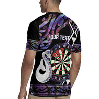Personalised New Zealand Darts Rugby Jersey Ngutukaka Manaia Taniko Luxury Purple LT14 - Polynesian Pride