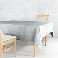 Tonga White Sunday Tablecloth Fakame Tongan Ngatu Turtle LT14 - Polynesian Pride