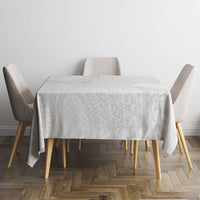 Tonga White Sunday Tablecloth Fakame Tongan Ngatu Turtle LT14 - Polynesian Pride