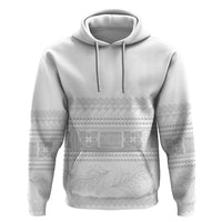 Samoa White Sunday Hoodie Lotu Tamaiti Samoan Siapo Teuila Flowers LT14 Pullover Hoodie White - Polynesian Pride
