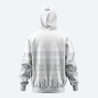 Samoa White Sunday Hoodie Lotu Tamaiti Samoan Siapo Teuila Flowers LT14 - Polynesian Pride