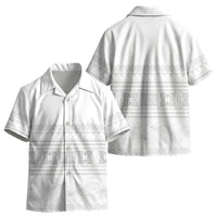 Samoa White Sunday Kid Hawaiian Shirt Lotu Tamaiti Samoan Siapo Teuila Flowers LT14 - Polynesian Pride