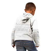 Samoa White Sunday Kid Hoodie Lotu Tamaiti Samoan Siapo Teuila Flowers LT14 - Polynesian Pride