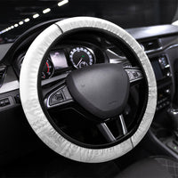 Samoa White Sunday Steering Wheel Cover Lotu Tamaiti Samoan Siapo Teuila Flowers LT14 Universal Fit White - Polynesian Pride