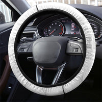 Samoa White Sunday Steering Wheel Cover Lotu Tamaiti Samoan Siapo Teuila Flowers LT14 - Polynesian Pride