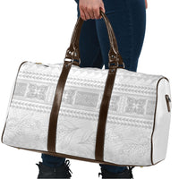 Samoa White Sunday Travel Bag Lotu Tamaiti Samoan Siapo Teuila Flowers LT14 - Polynesian Pride
