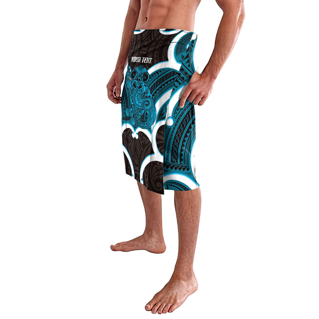 Kikorangi Aotearoa Atua Tumatauenga Personalised Lavalava Maori God Of War Tiki With Taiaha LT14 - Polynesian Pride