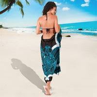 Kikorangi Aotearoa Atua Tumatauenga Personalised Sarong Maori God Of War Tiki With Taiaha LT14 - Polynesian Pride