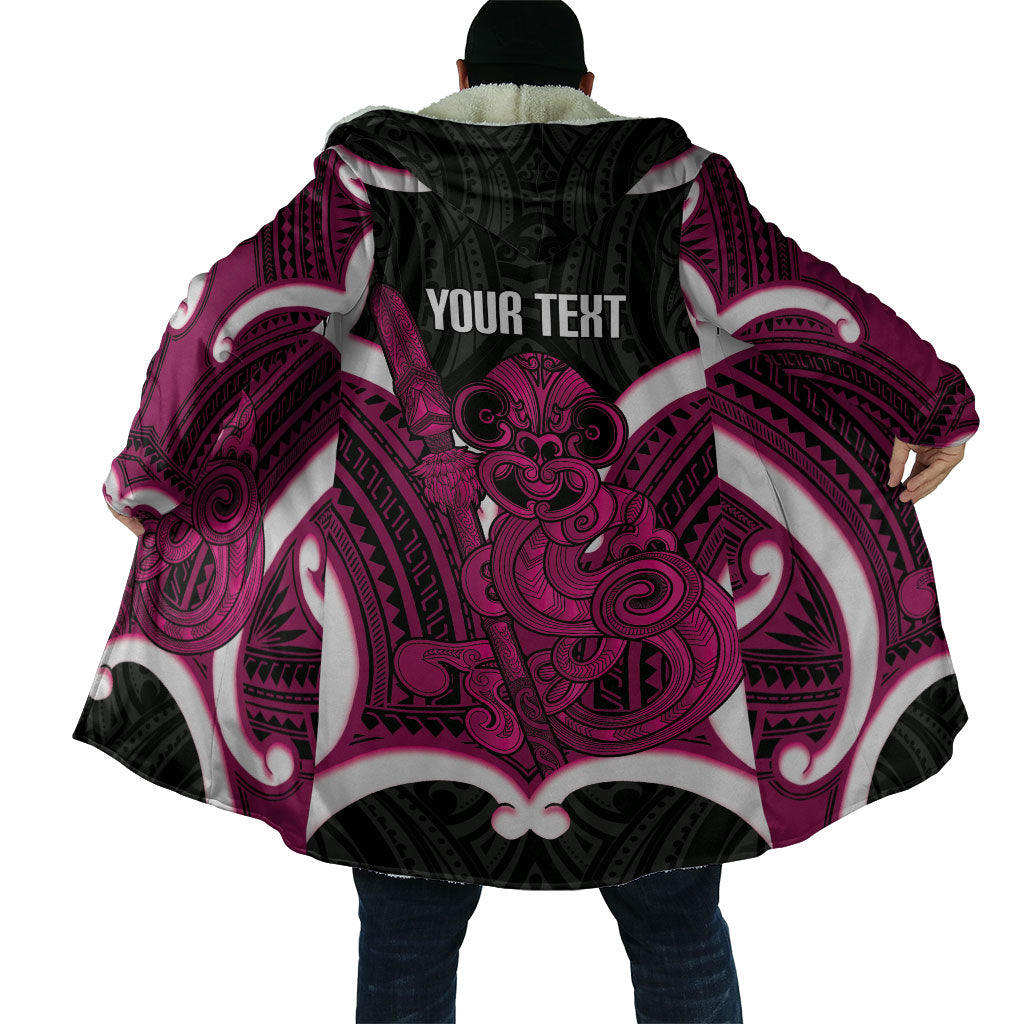 Mawhero Aotearoa Atua Tumatauenga Personalised Cloak Maori God Of War Tiki With Taiaha LT14 - Polynesian Pride