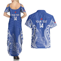 Custom Manu Samoa Rugby 2024 Couples Matching Summer Maxi Dress and Hawaiian Shirt Go Champions Samoan Tattoo LT14 - Polynesian Pride