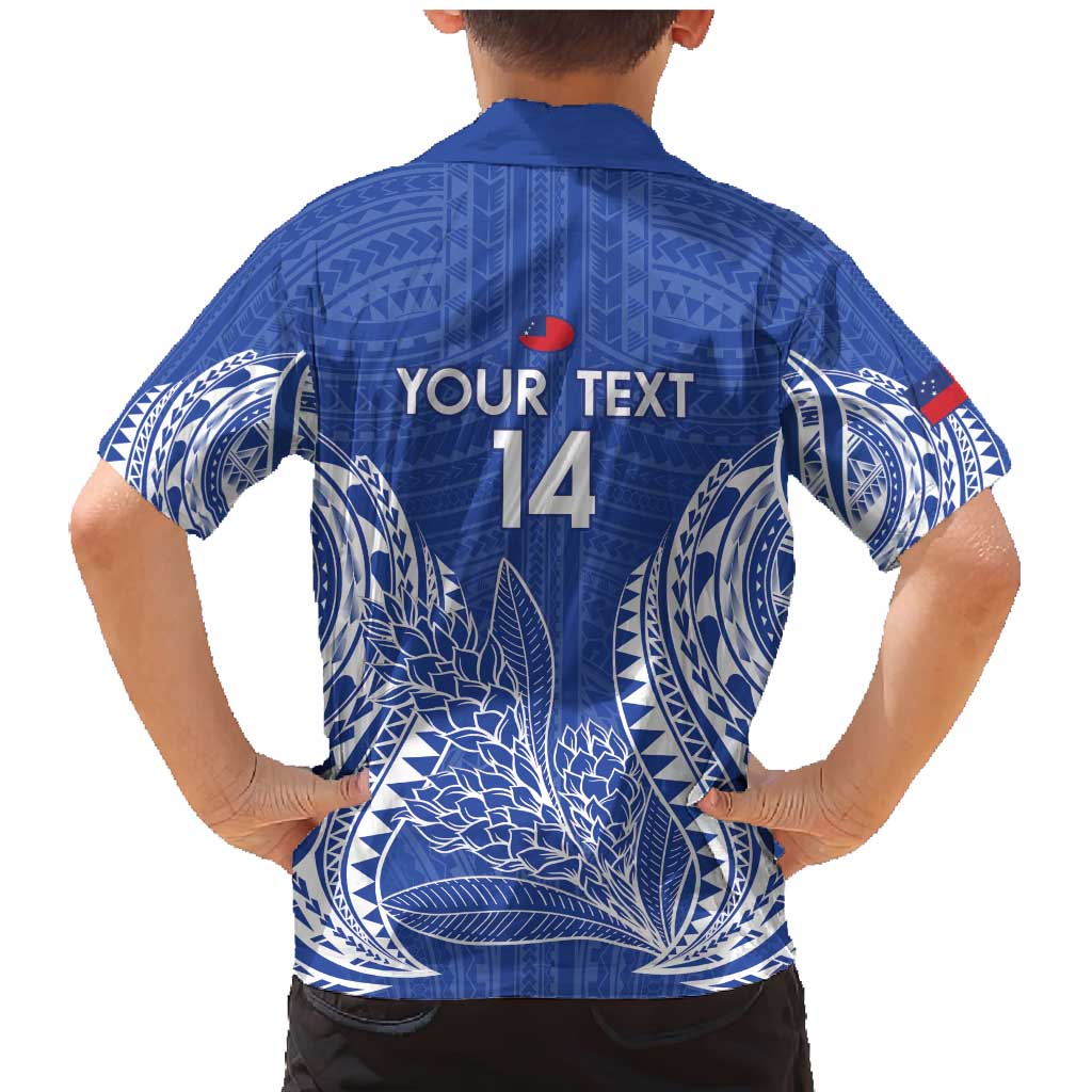 Custom Manu Samoa Rugby 2024 Family Matching Mermaid Dress and Hawaiian Shirt Go Champions Samoan Tattoo LT14 - Polynesian Pride
