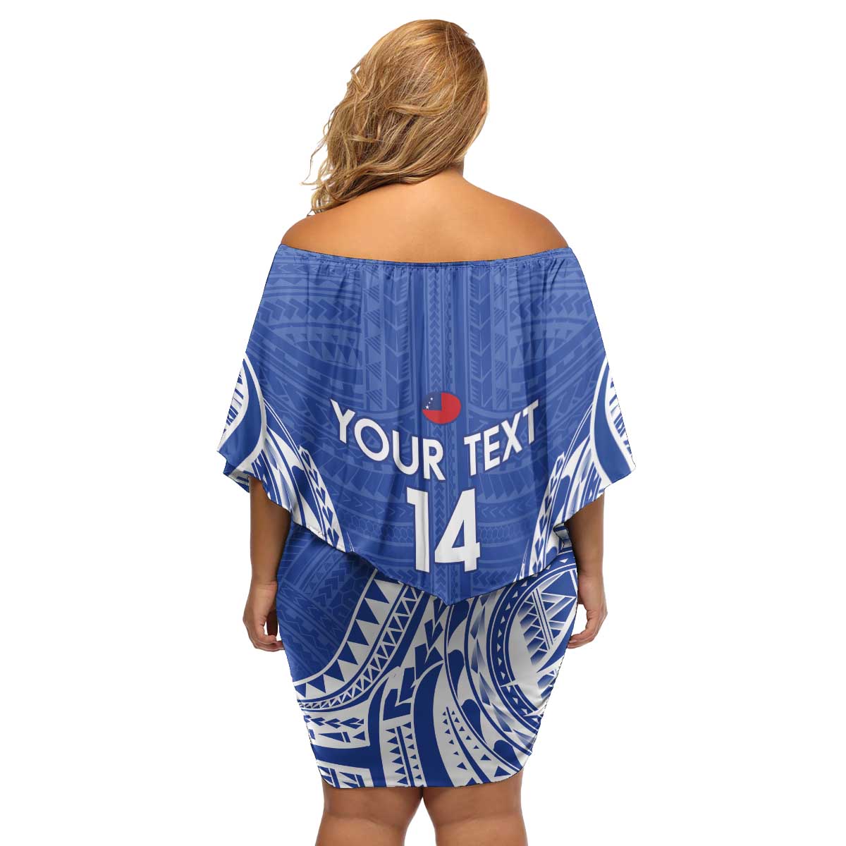 Custom Manu Samoa Rugby 2024 Family Matching Off Shoulder Short Dress and Hawaiian Shirt Go Champions Samoan Tattoo LT14 - Polynesian Pride