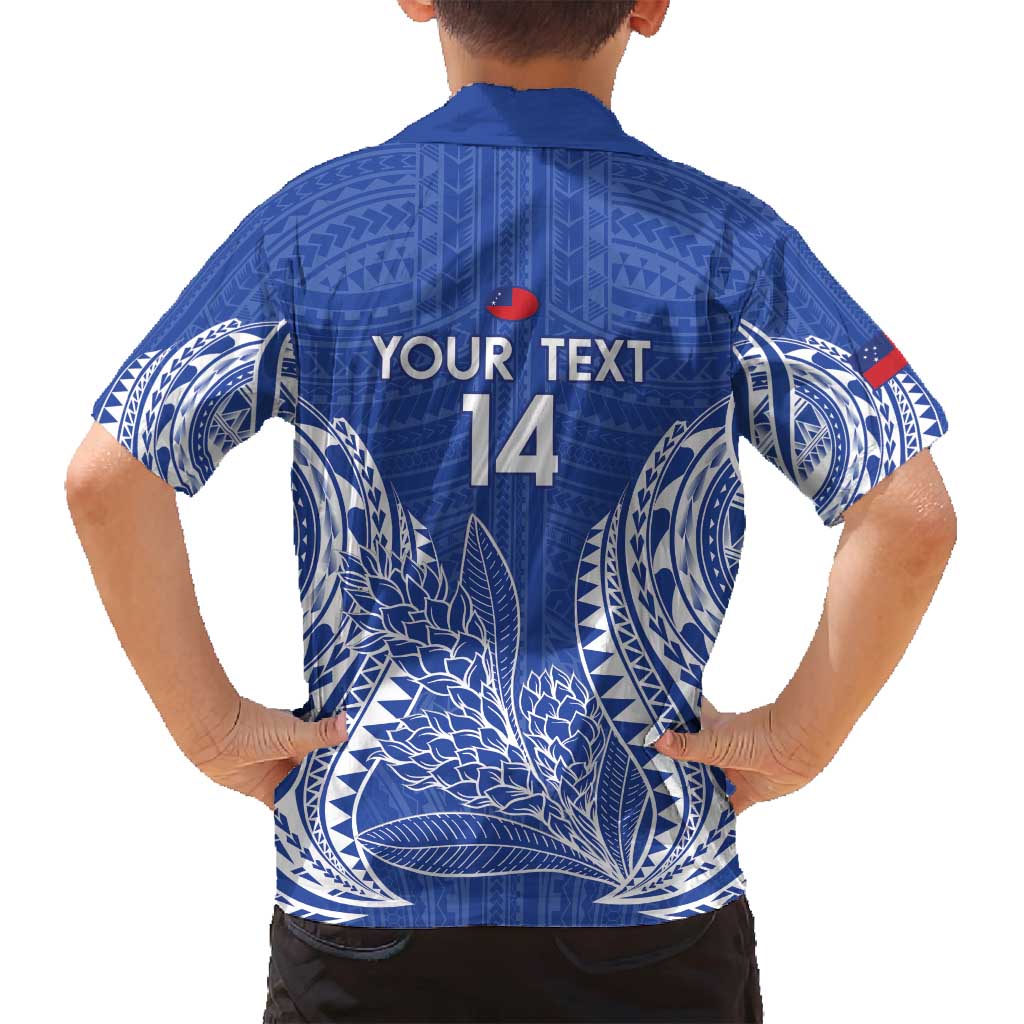 Custom Manu Samoa Rugby 2024 Family Matching Puletasi and Hawaiian Shirt Go Champions Samoan Tattoo LT14 - Polynesian Pride