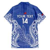 Custom Manu Samoa Rugby 2024 Family Matching Short Sleeve Bodycon Dress and Hawaiian Shirt Go Champions Samoan Tattoo LT14 - Polynesian Pride