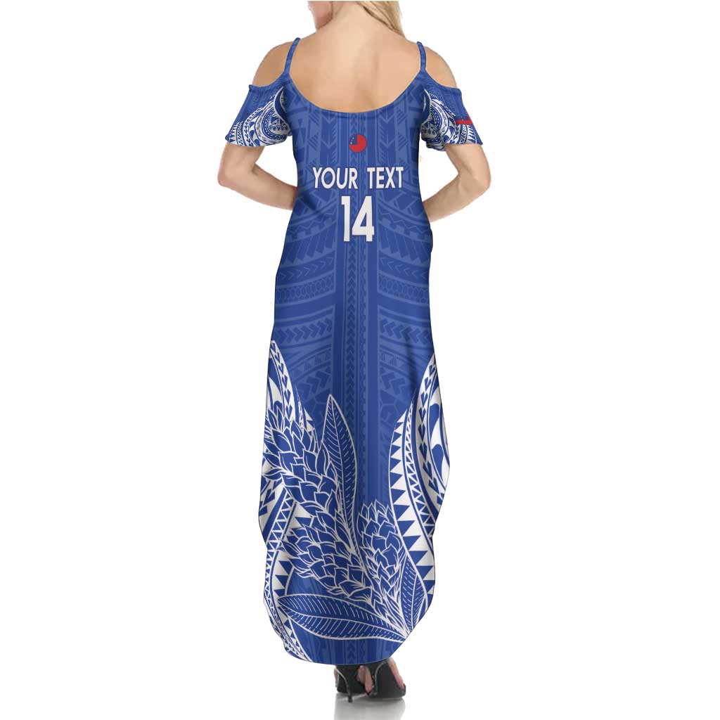 Custom Manu Samoa Rugby 2024 Family Matching Summer Maxi Dress and Hawaiian Shirt Go Champions Samoan Tattoo LT14 - Polynesian Pride