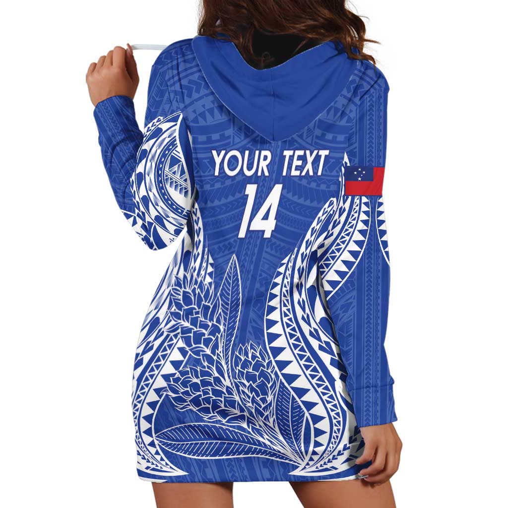 Custom Manu Samoa Rugby 2024 Hoodie Dress Go Champions Samoan Tattoo