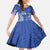 Custom Manu Samoa Rugby 2024 Kid Short Sleeve Dress Go Champions Samoan Tattoo