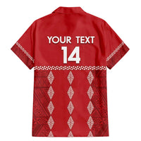 Custom Tonga Rugby 2024 Family Matching Mermaid Dress and Hawaiian Shirt Go Champions Ikale Tahi Ngatu Pattern LT14 - Polynesian Pride