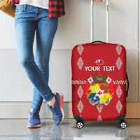 Custom Tonga Rugby 2024 Luggage Cover Go Champions Ikale Tahi Ngatu Pattern