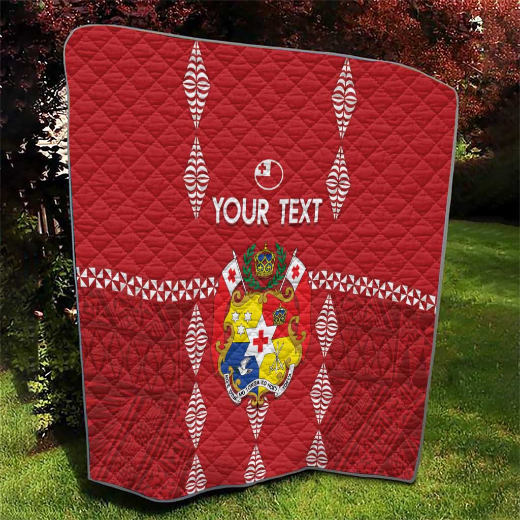 Custom Tonga Rugby 2024 Quilt Go Champions Ikale Tahi Ngatu Pattern