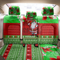 Personalised Hawaii Christmas Back Car Seat Cover Mele Kalikimaka Hawaiian Santa Tropical Vibes LT14 - Polynesian Pride