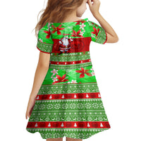 Personalised Hawaii Christmas Family Matching Off Shoulder Long Sleeve Dress and Hawaiian Shirt Mele Kalikimaka Hawaiian Santa Tropical Vibes LT14 - Polynesian Pride
