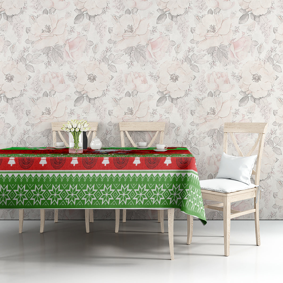 Personalised Hawaii Christmas Tablecloth Mele Kalikimaka Hawaiian Santa Tropical Vibes LT14 - Polynesian Pride
