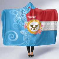 Personalised Malaita Province Day Hooded Blanket Solomon Islands Maramapaina Flag Color LT14 One Size Blue - Polynesian Pride