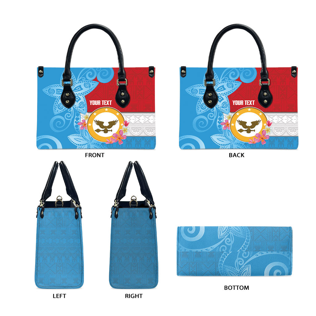 Personalised Malaita Province Day Leather Bag Solomon Islands Maramapaina Flag Color LT14 - Polynesian Pride