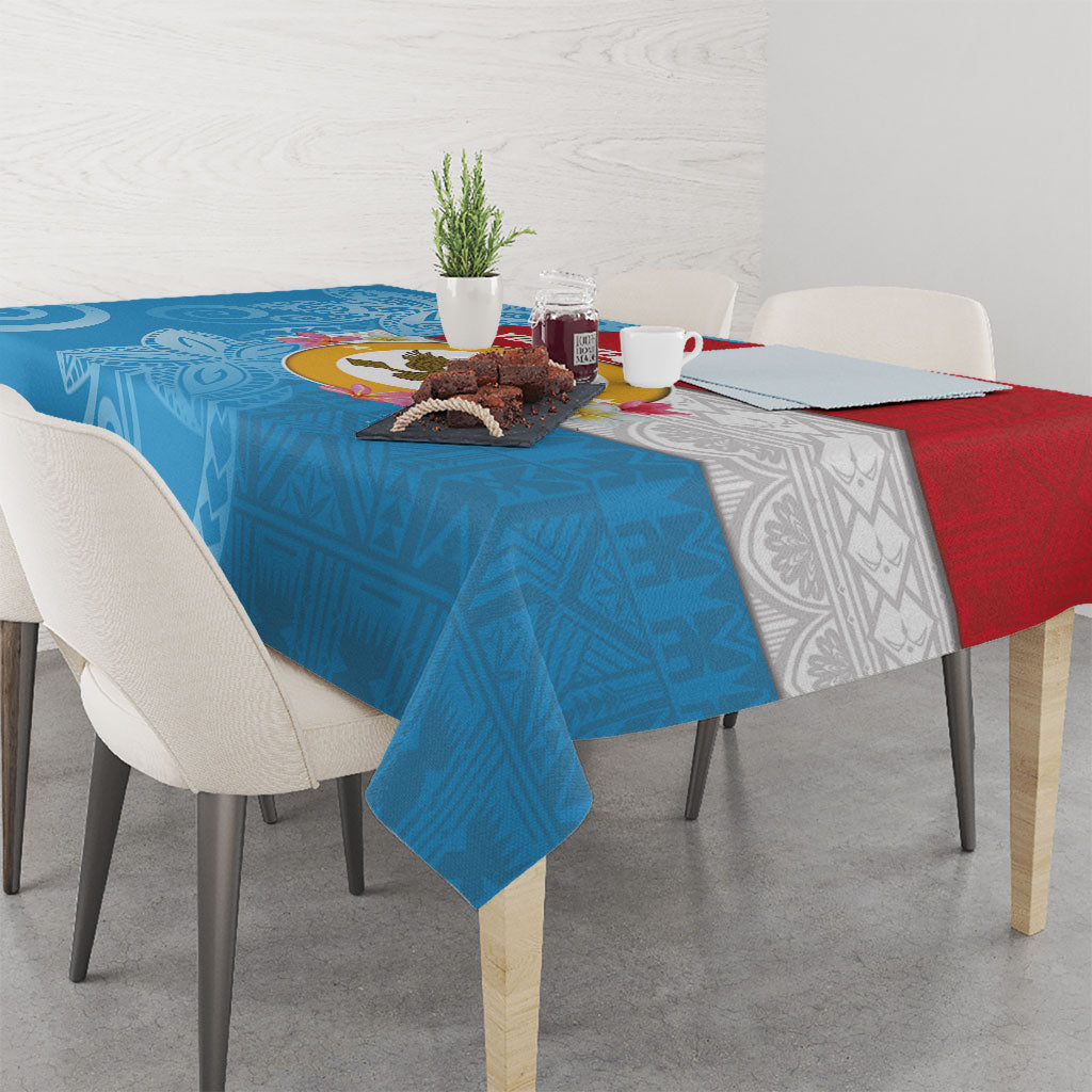 Personalised Malaita Province Day Tablecloth Solomon Islands Maramapaina Flag Color LT14 - Polynesian Pride