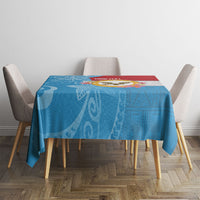 Personalised Malaita Province Day Tablecloth Solomon Islands Maramapaina Flag Color LT14 - Polynesian Pride