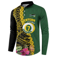 Personalised Western Province Day Button Sweatshirt Wes Provins Nguzunguzu Symbol LT14 - Polynesian Pride