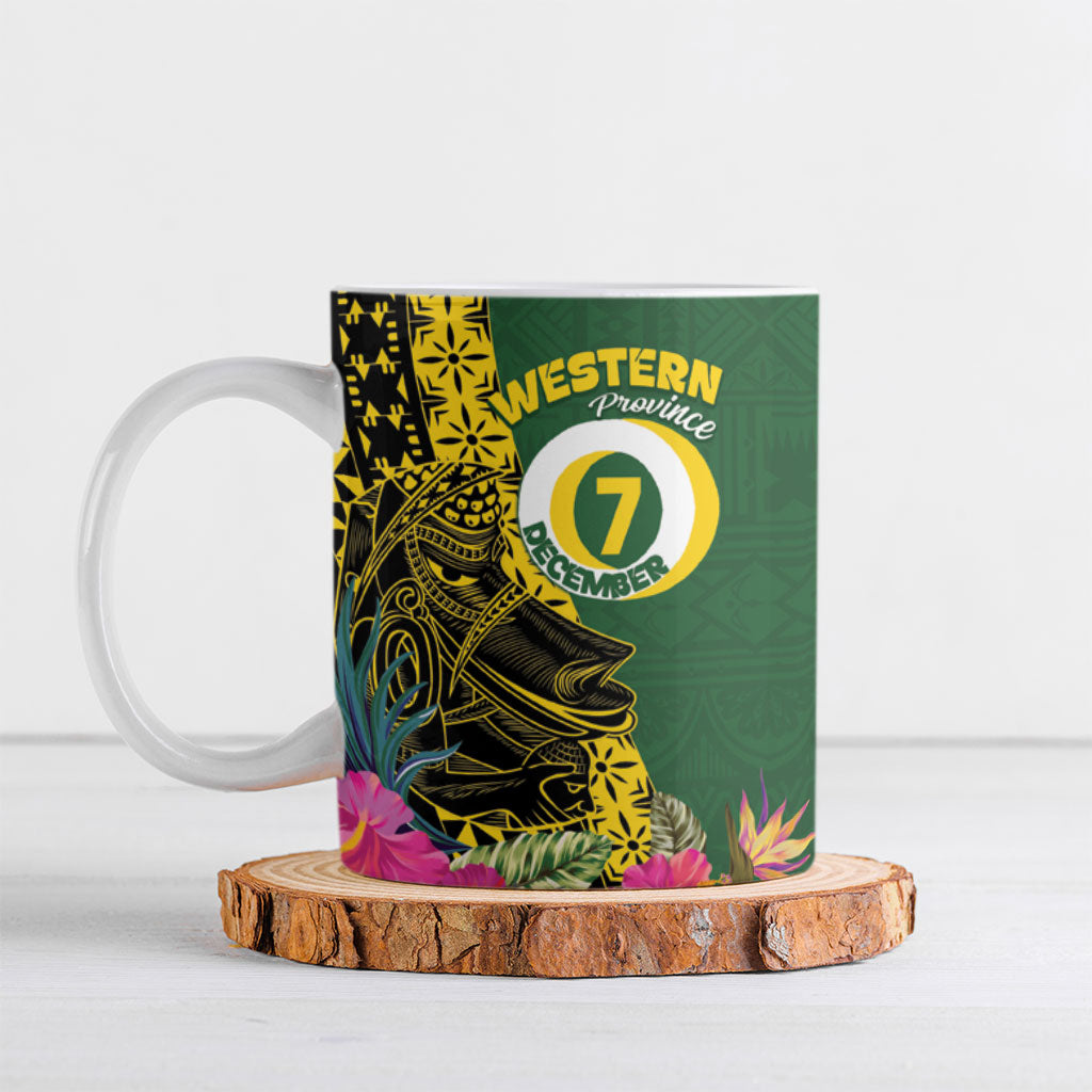 Personalised Western Province Day Ceramic Mug Wes Provins Nguzunguzu Symbol LT14 Green - Polynesian Pride