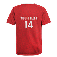 Mate Maa Tonga Rugby Custom Rugby Jersey 2026 Tongan Ngatu Pattern Red LT14 - Polynesian Pride