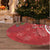 Personalized Mele Kalikimaka Hawaii Tree Skirt I'iwi Bird With Ohia Lehua - Red Color