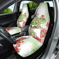 Pastel Green Hawaii Chameleon Christmas Car Seat Cover Mele Kalikimaka Kakau - Watercolor LT14 - Polynesian Pride