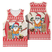 Hawaii Christmas Six Seven Basketball Jersey Mele Kalikimaka Funny Santa 67 Gen Alpha Slang LT14 - Polynesian Pride